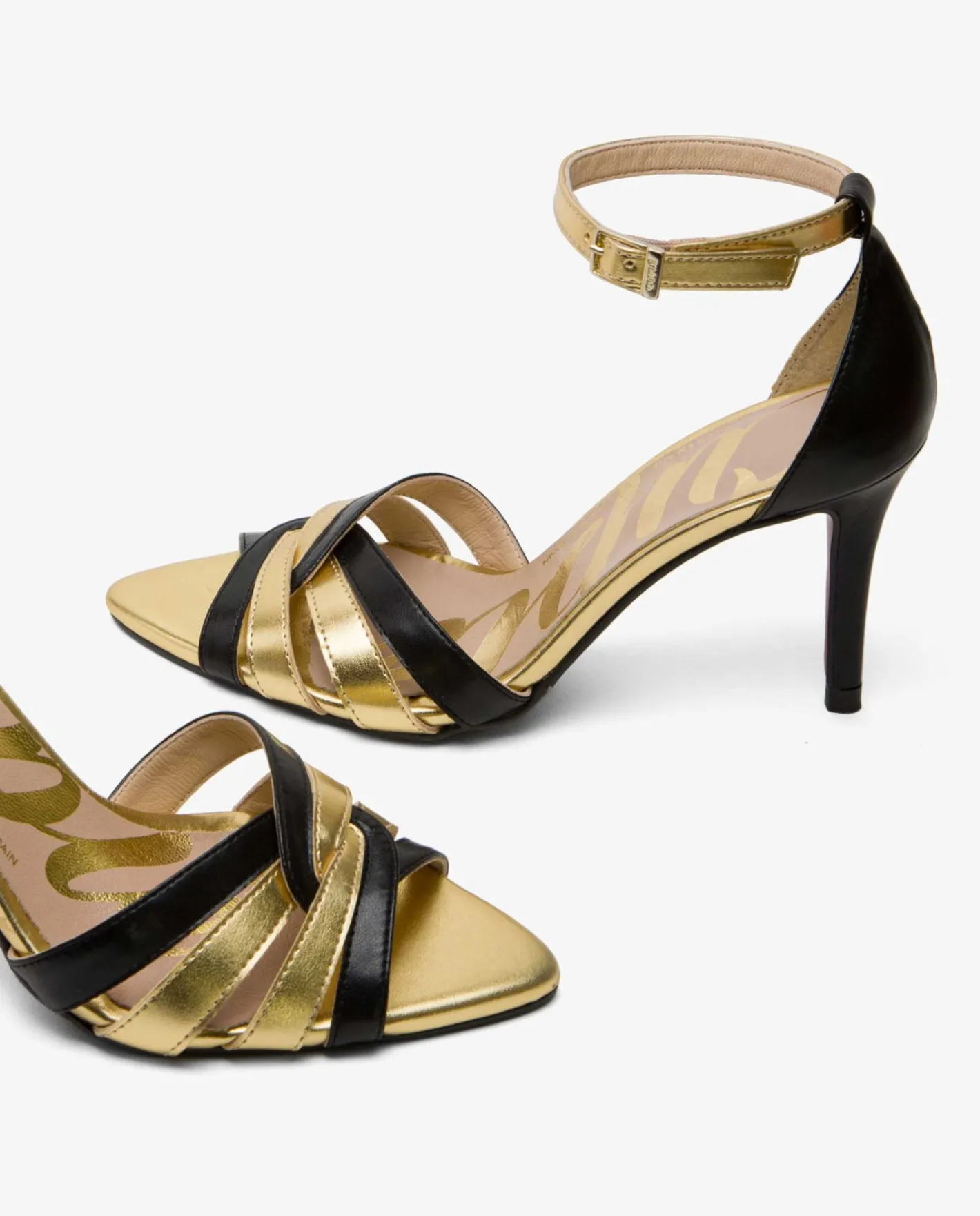Cuplé Sandalia Entrelazada Piel Negro^Mujer Sandalias