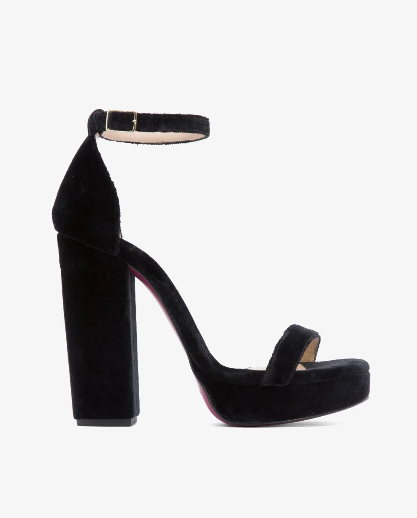 Cuplé Sandalia Malaga Terciopelo Negro^Mujer Special Prices