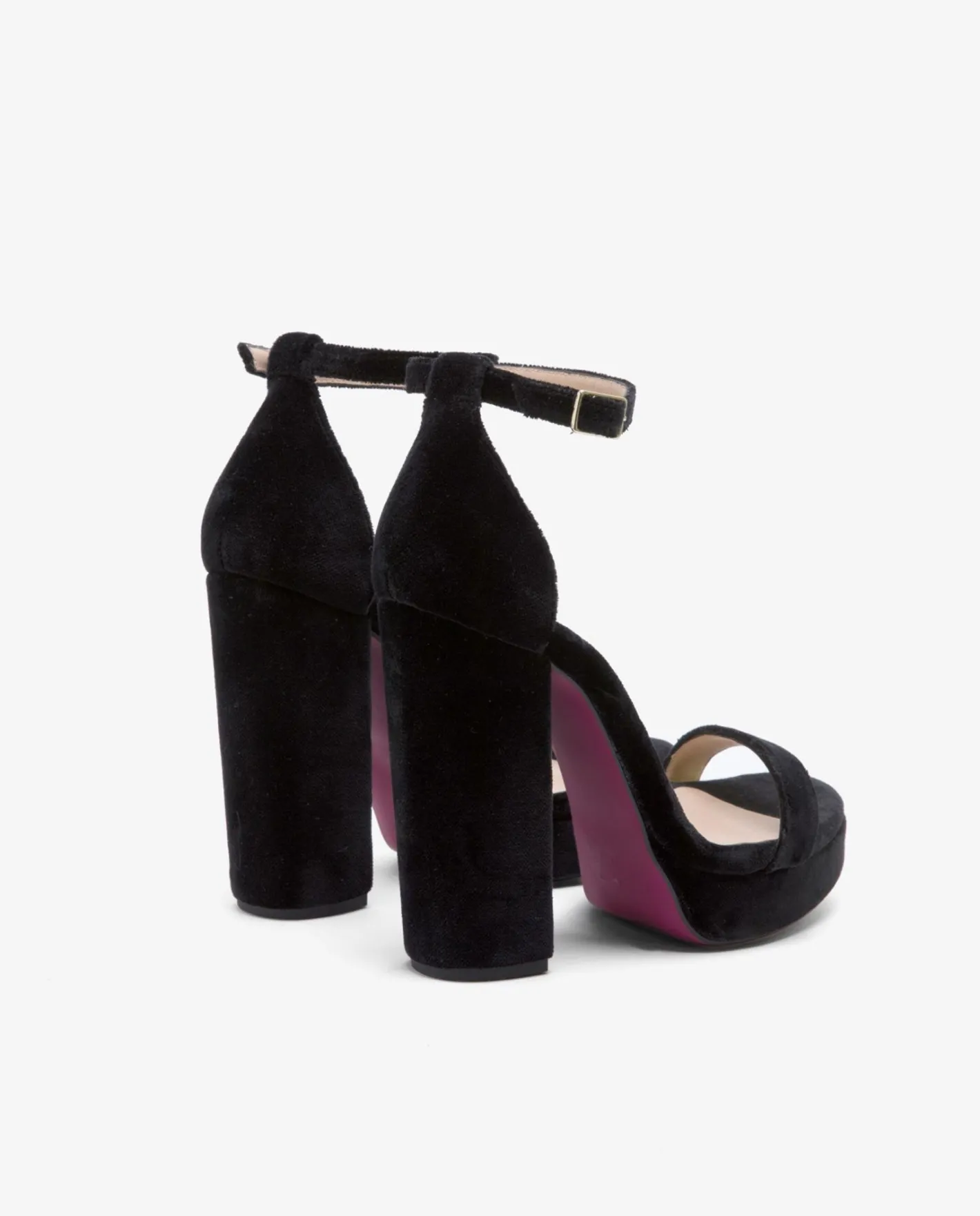 Cuplé Sandalia Malaga Terciopelo Negro^Mujer Special Prices