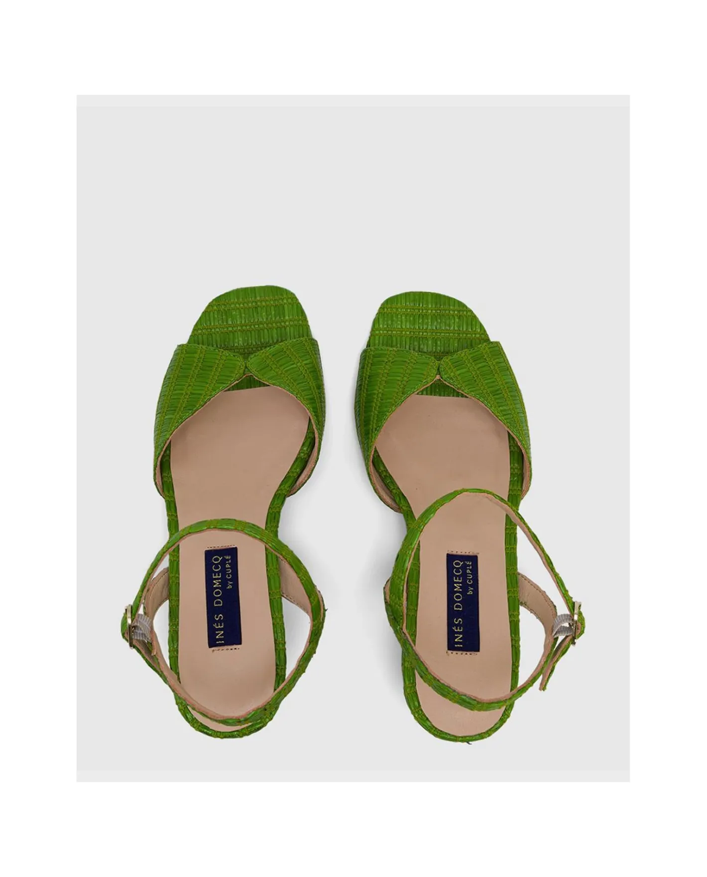 Cuplé Sandalia Sanlucar Rafia Verde^Mujer Zapatos Tacón