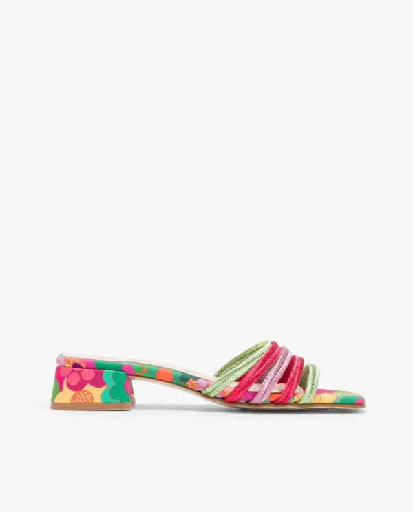 Cuplé Sandalia Tiras Tejido Multicolor^Mujer Sandalias