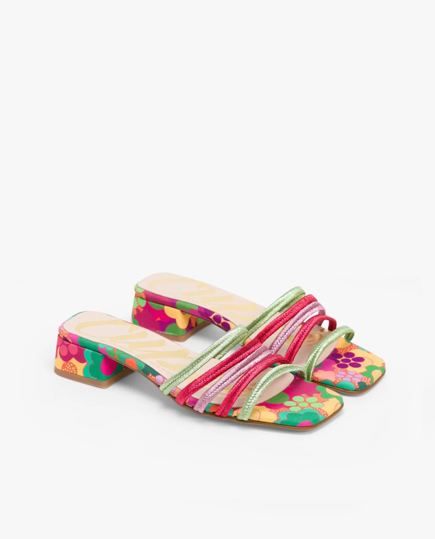 Cuplé Sandalia Tiras Tejido Multicolor^Mujer Sandalias