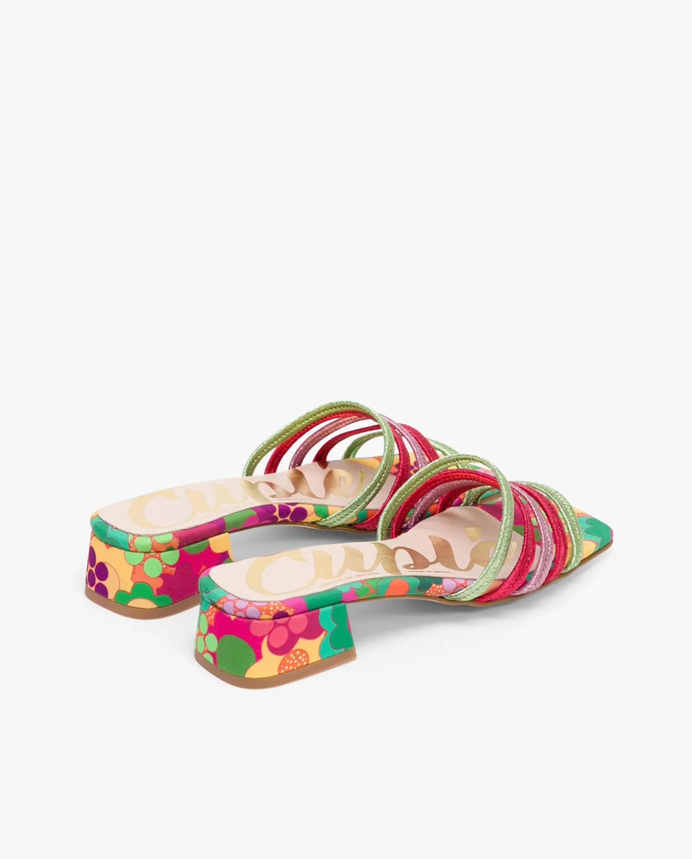 Cuplé Sandalia Tiras Tejido Multicolor^Mujer Sandalias