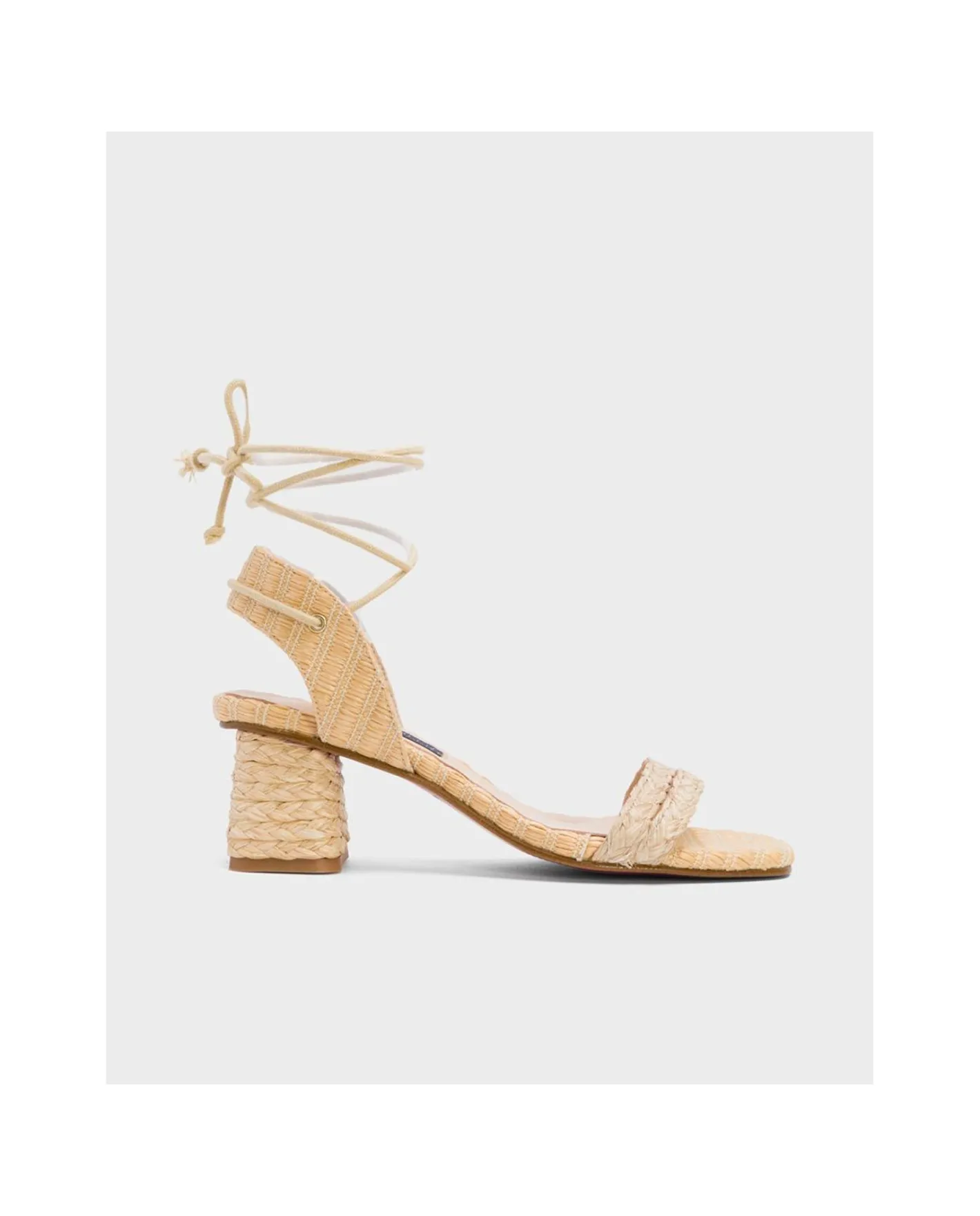 Cuplé Sandalia Zahara Rafia Beig^Mujer Zapatos Tacón