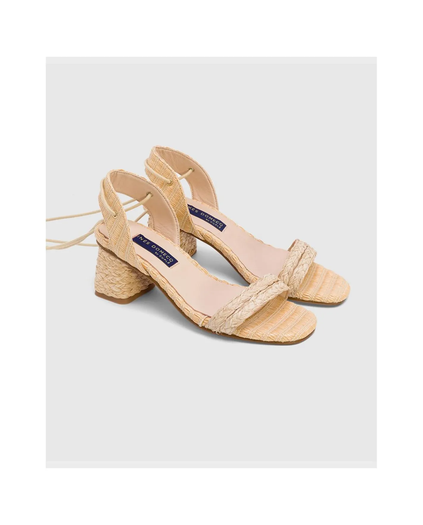 Cuplé Sandalia Zahara Rafia Beig^Mujer Zapatos Tacón