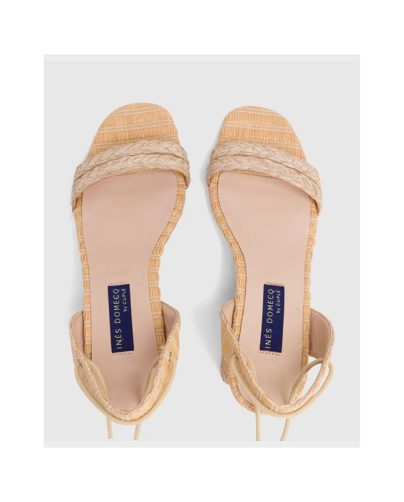 Cuplé Sandalia Zahara Rafia Beig^Mujer Zapatos Tacón