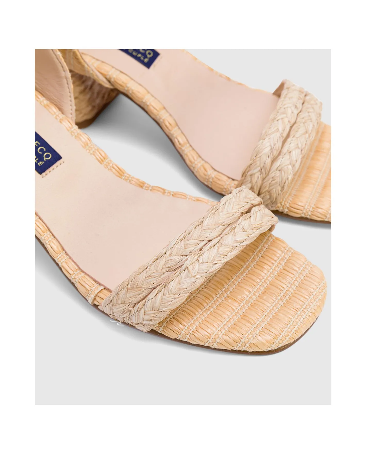 Cuplé Sandalia Zahara Rafia Beig^Mujer Zapatos Tacón