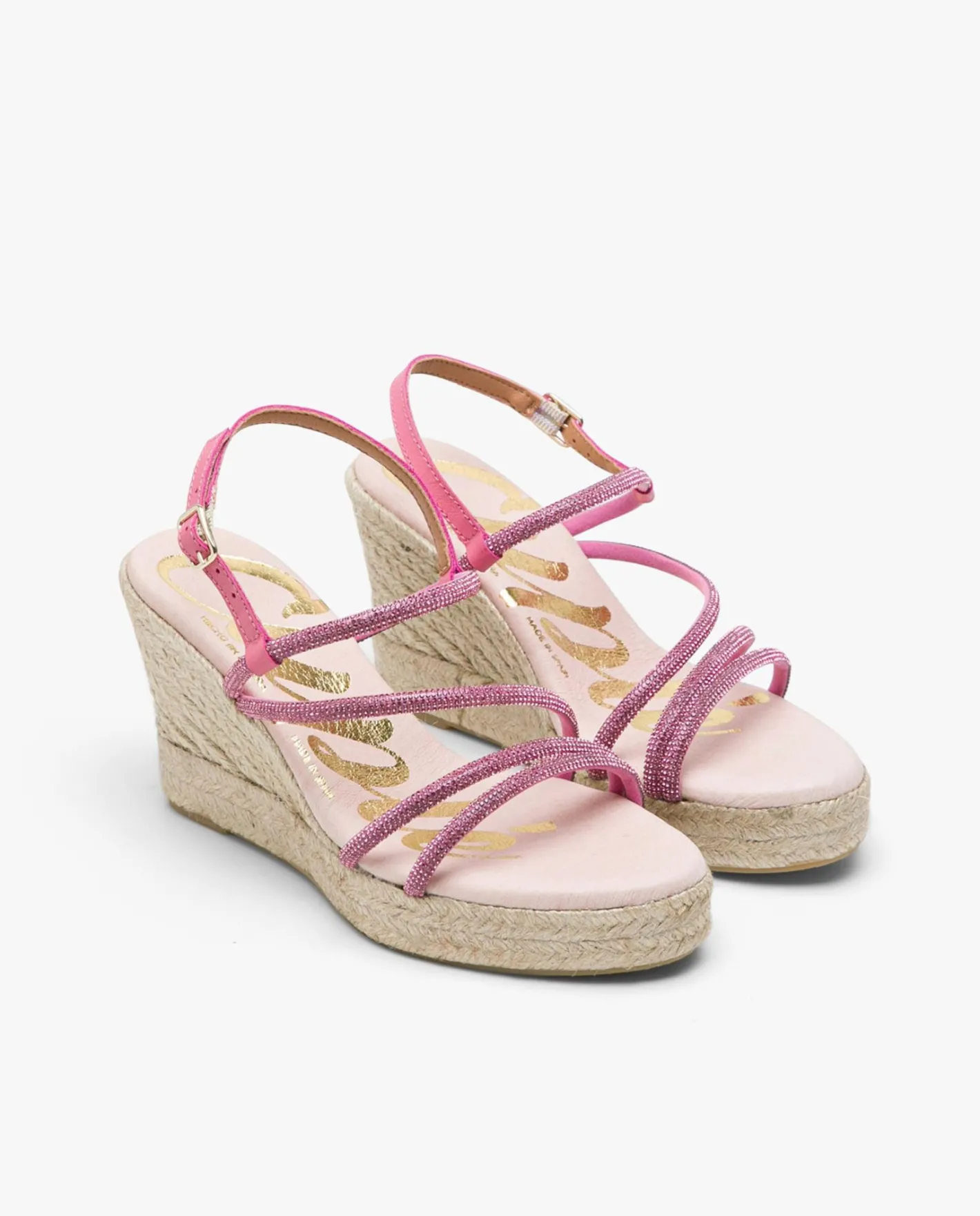 Cuplé Sandaliacuna Tiras Strass Fucsia^Mujer Sandalias