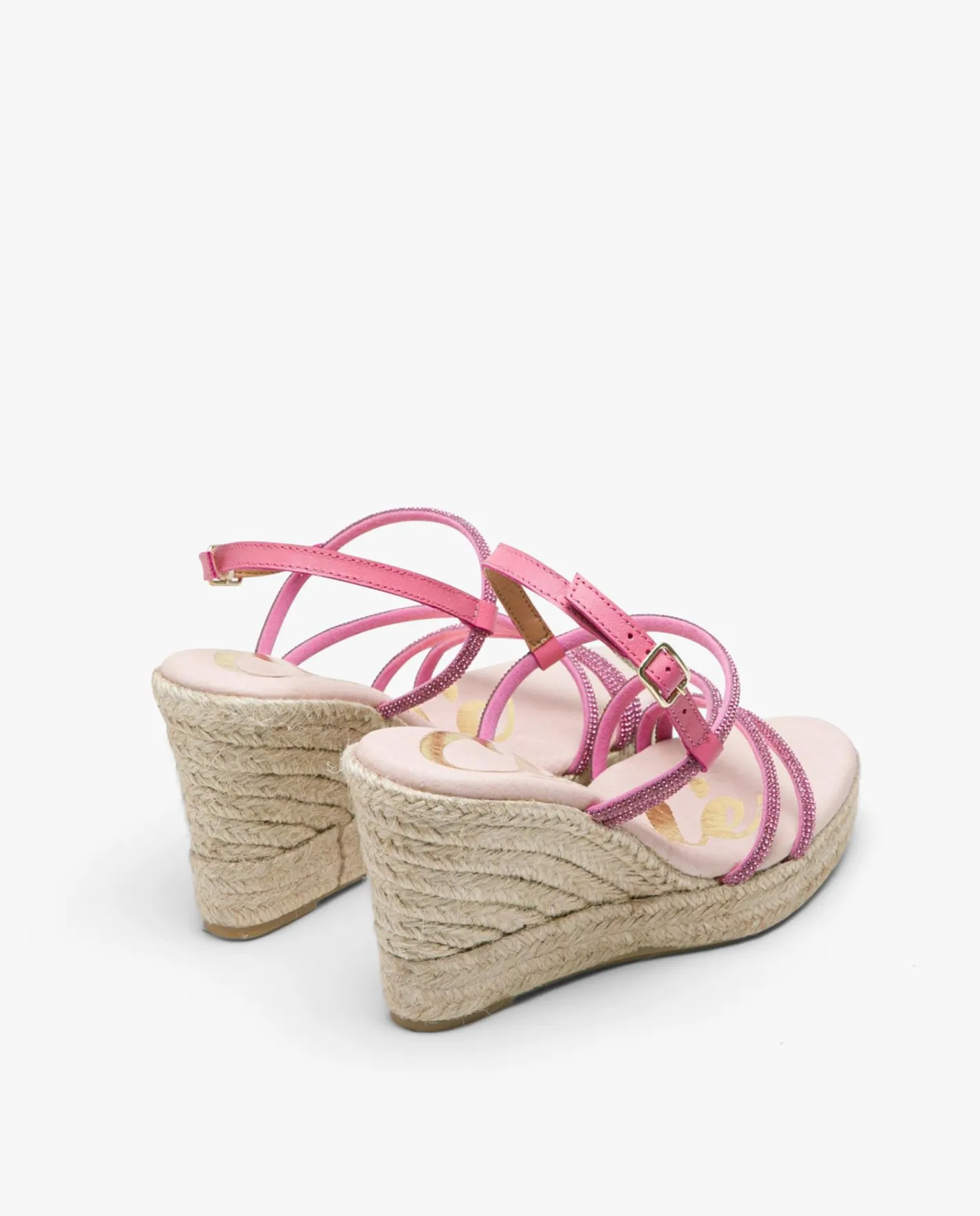 Cuplé Sandaliacuna Tiras Strass Fucsia^Mujer Sandalias