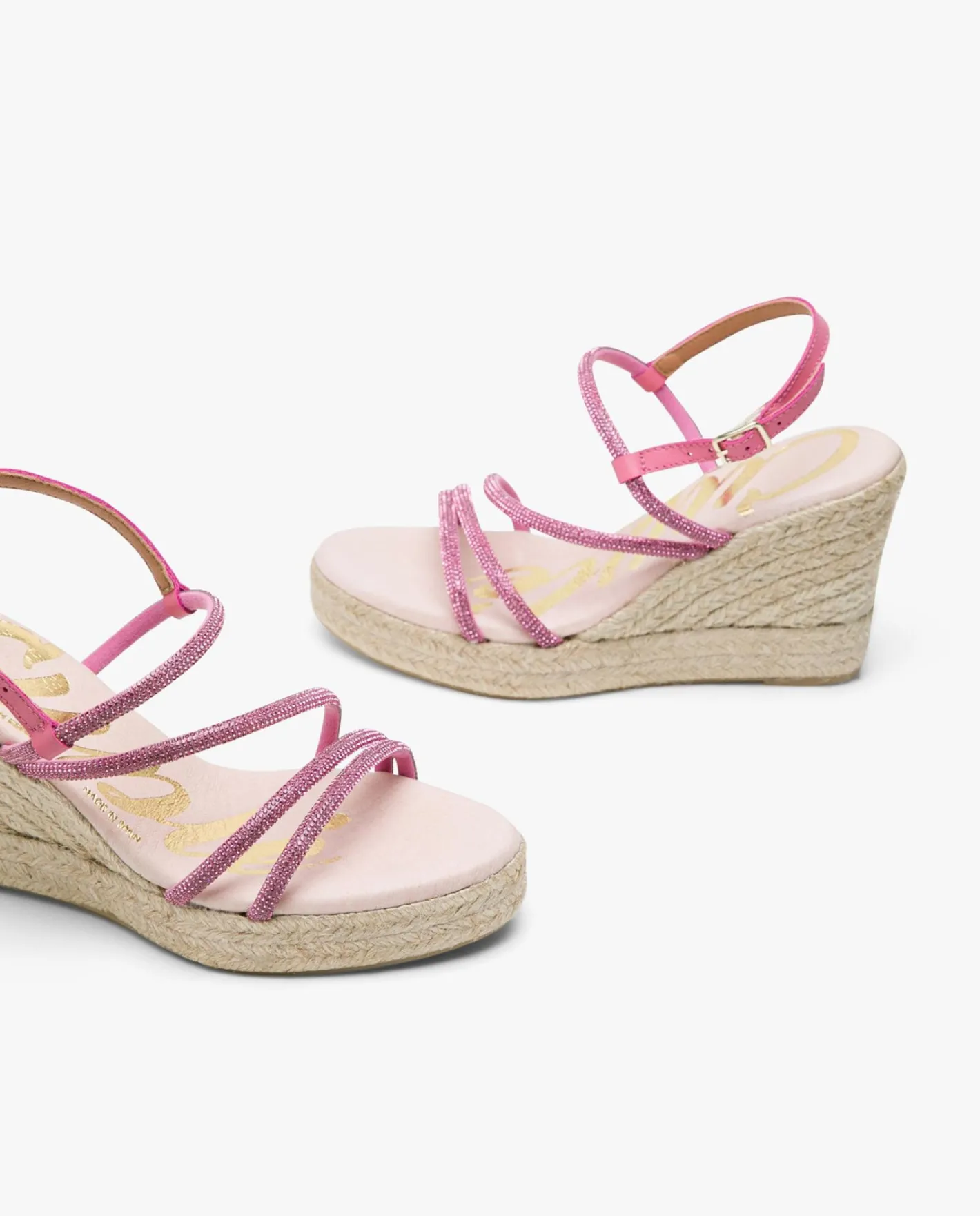 Cuplé Sandaliacuna Tiras Strass Fucsia^Mujer Sandalias