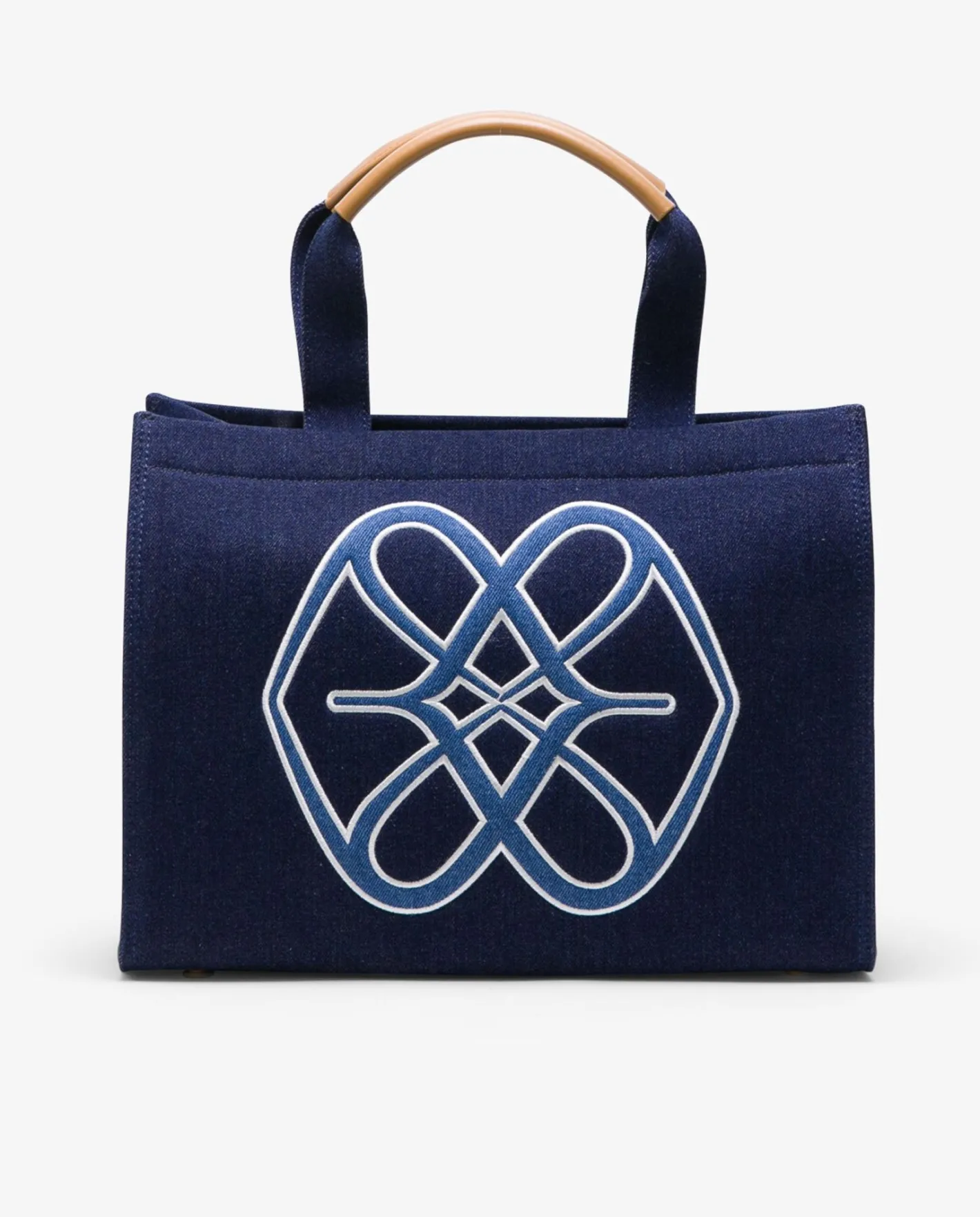 Cuplé Shopper Logo Vaquero Marino^Mujer Shoppers Y Bolsos Hombro