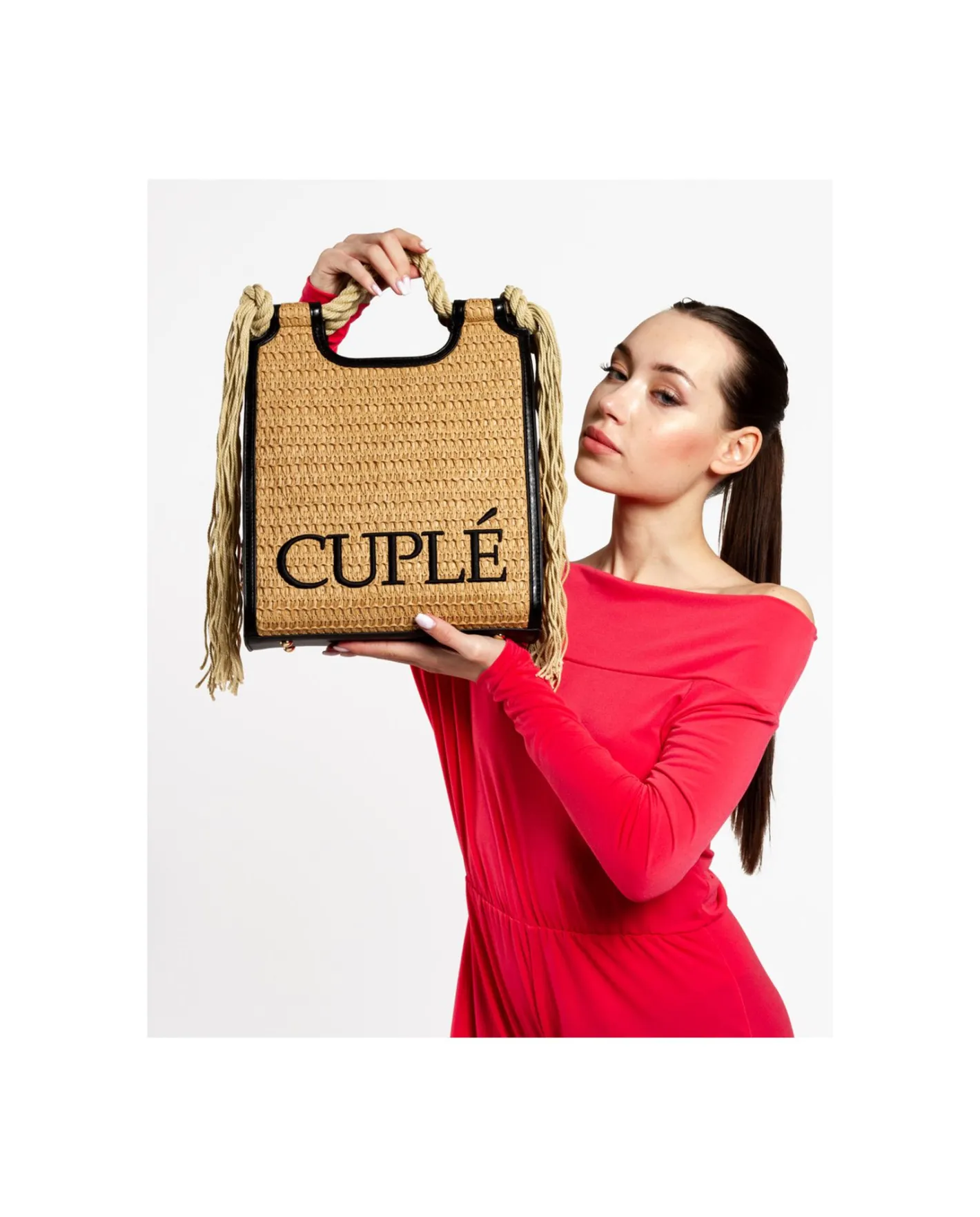 Cuplé Shopper Rafia Beig^Mujer Shoppers Y Bolsos Hombro
