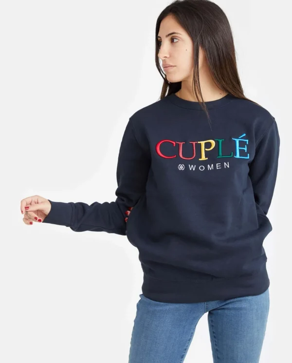 Cuplé Sudadera Punto Sudadera Marino^Mujer Sudaderas Y Jerseis