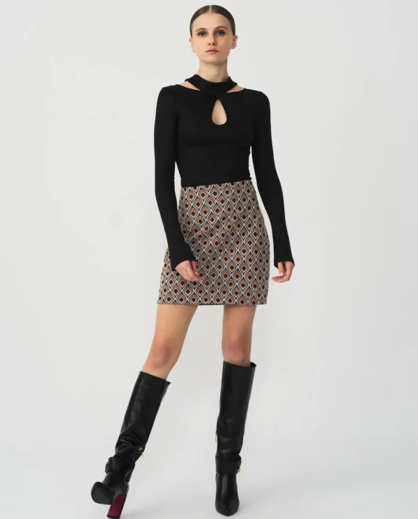 Cuplé Top Escote Lagrima Punto Negro^Mujer Camisas Y Tops