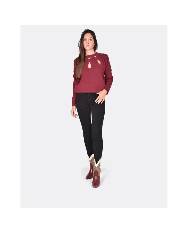 Cuplé Vaquero Bascio Vaquero Negro^Mujer Pantalones