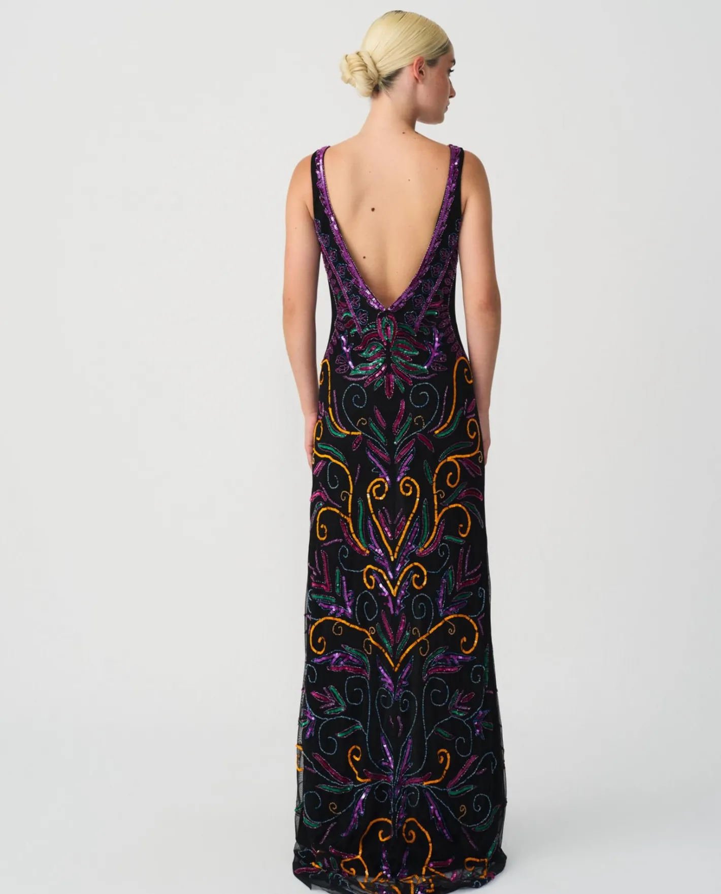 Cuplé Vestido Etnico Textil Cuentas Multicolor^Mujer Vestidos