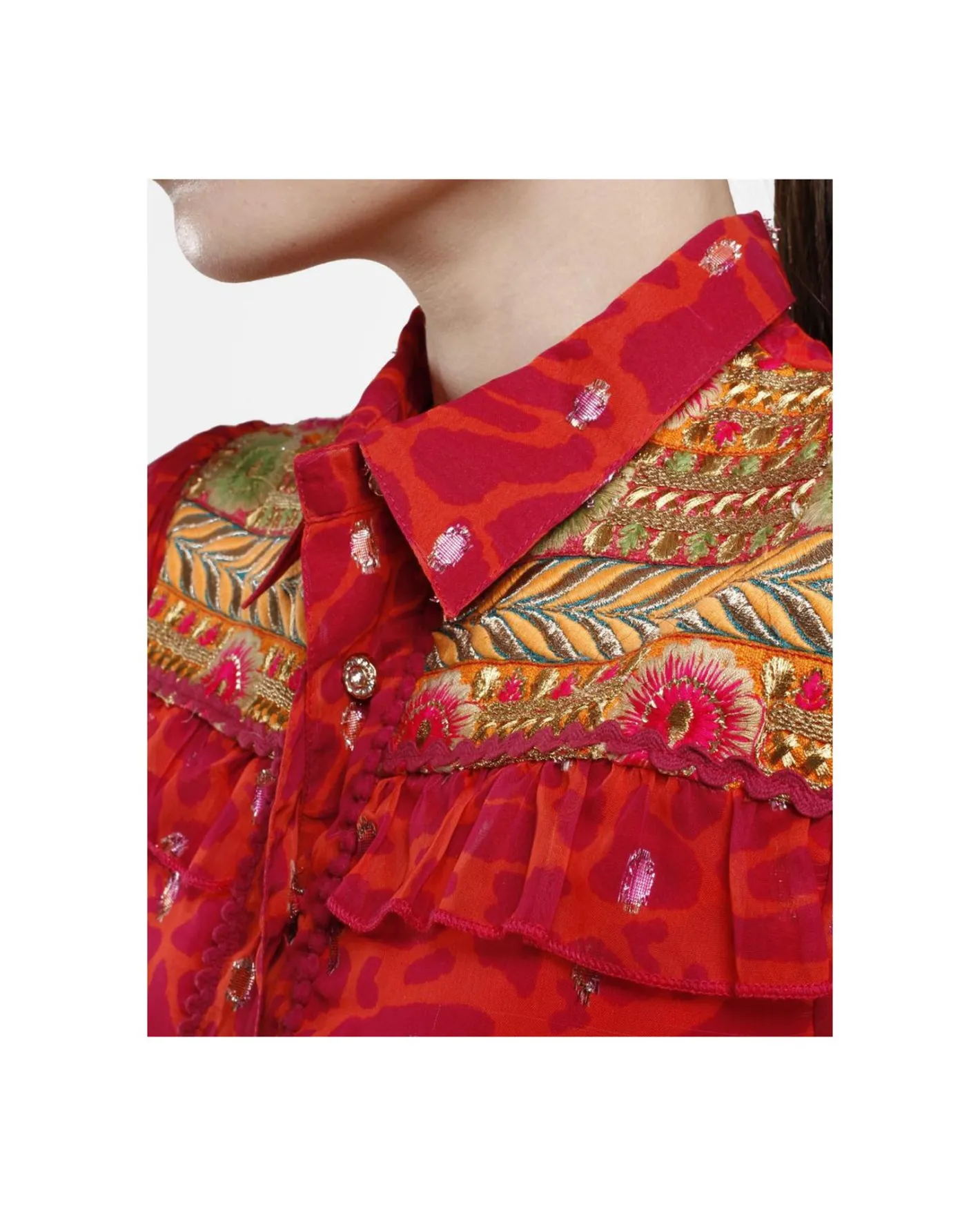Cuplé Vestido Mini Canesu Gasa Estampado Jirafa^Mujer Vestidos